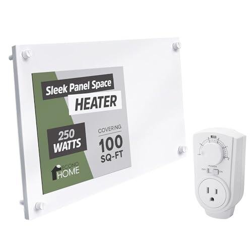 EconoHome 250W Electric Wall Heater with Thermostat