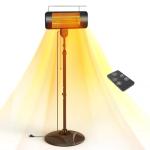 1500W Outdoor Infrared Heater with Timer & Height Adjust