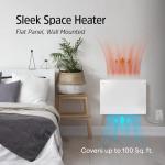 EconoHome 250W Electric Wall Heater with Thermostat