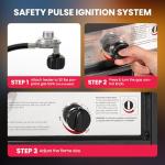 Pamapic 41,000 BTU Propane Patio Heater