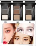 3 Color Eyebrow Powder Kit with Brush & Mirror