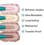 ProCover Glitter Eyeshadow Stick Set - 4 Pcs