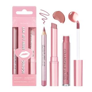 3PCS Matte Liquid Lipstick and Lip Liner Set