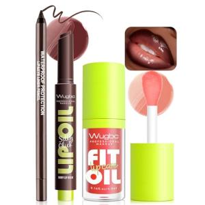 Dark Brown Lip Liner and Moisturizing Gloss Set