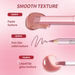 3PCS Matte Liquid Lipstick and Lip Liner Set