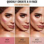 16-Color Contour Palette for Flawless Makeup