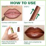 HOSAILY Lip Gloss and Liner Set - 3 Colors