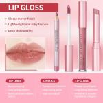 3PCS Matte Liquid Lipstick and Lip Liner Set