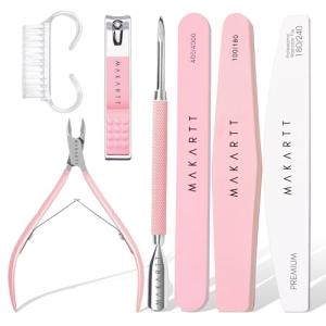 Nail File and Buffer Set with Cuticle Tools