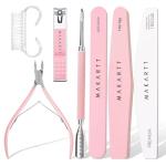 Nail File and Buffer Set with Cuticle Tools