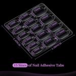 Teenitor 600 Nail Sticky Tabs for Press On Nails