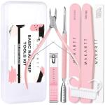 Nail File and Buffer Set with Cuticle Tools