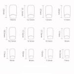 Orange Floral Press-On Nails with French Tips - 24 Pcs