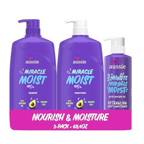 Aussie Miracle Moist Shampoo & Conditioner Trio