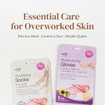 Epielle Hydrating Hand & Foot Masks for Soft Skin