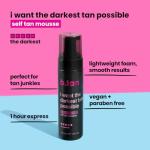 b.tan Ultra Dark Self Tanner Mousse - Fast Glow