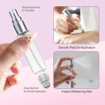 YOCASII 4PCS Travel Perfume Bottles with Spray & Rollers