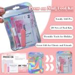 Nail Prep Tool Kit with File and Glue