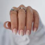 BTArtbox Vanilla Cream Square Ombre Press On Nails