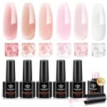 Builder Nail Gel Polish Set with LED Lamp