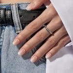 BTArtbox Vanilla Cream Square Ombre Press On Nails