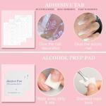 20PCS Press-On Nail Kit with Tools and Glue