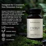 Vitality Extract, Energy Supplement 60 Caps. 72 Trace Minerals from Ancient Mesozoic Plants w/Apple Extract | Polyphenol-Rich Supplement to Energize Vitality, Endurance Booster & Metabolism Activator