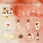 Fresh Rose Spa Gift Set - 8-Piece Relaxation Kit