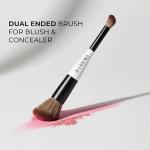 Dual-Ended Makeup Brush for Blush and Concealer