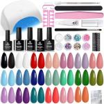 Beetles 34pc Gel Nail Polish Set with UV Light