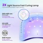 Beetles 34pc Gel Nail Polish Set with UV Light