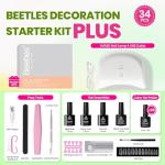 Beetles 34pc Gel Nail Polish Set with UV Light