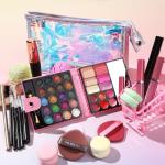 32-Color Makeup Kit with Brushes and Accessories