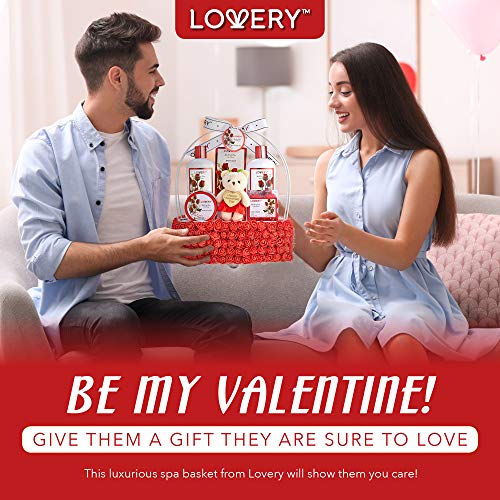 Red Rose Spa Gift Basket for Women