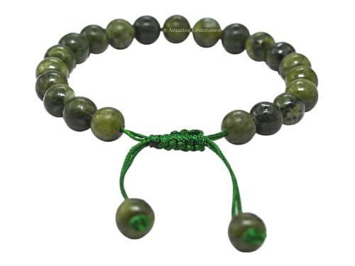 Green Jade Adjustable Bracelet for Men and Women