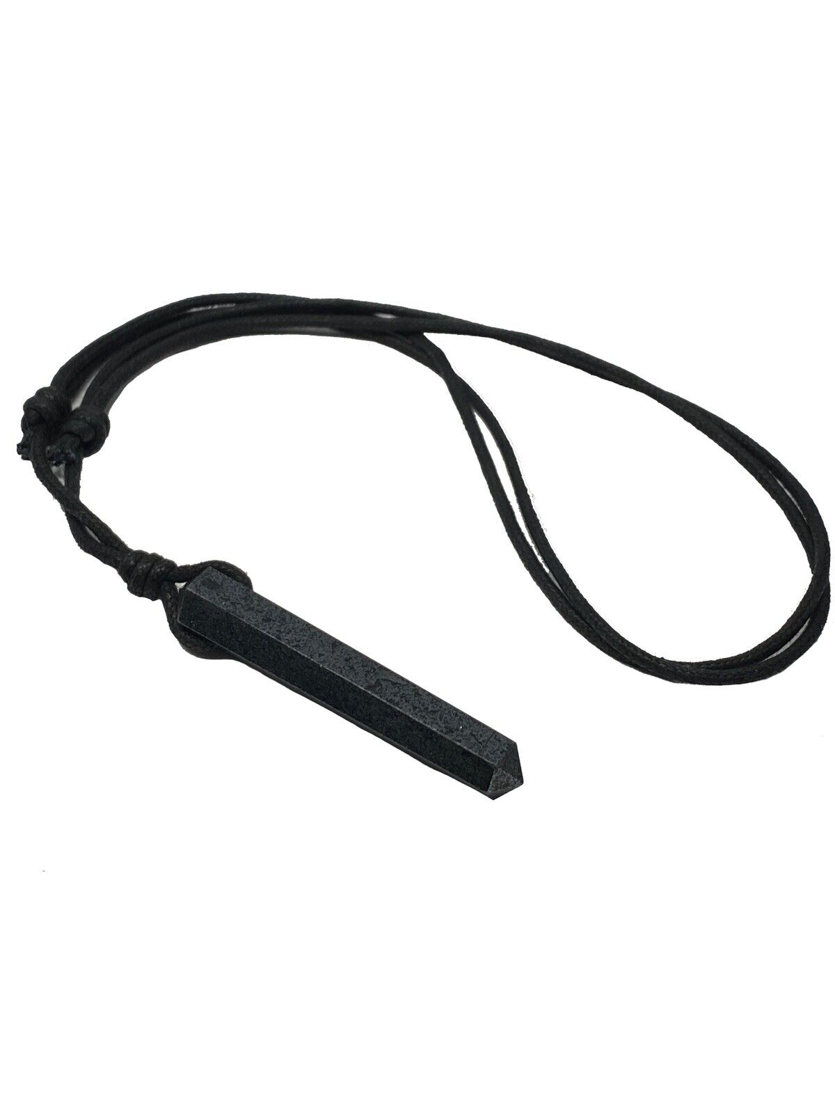 Hematite Point Pendant Necklace for Chakra Healing