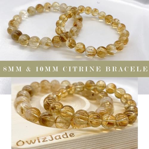 Citrine Stretch Bracelets for Wealth and Confidence