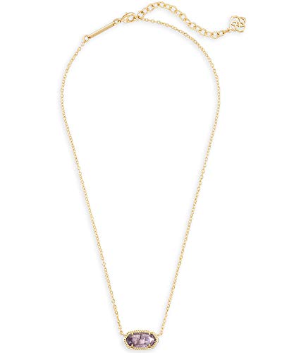 Kendra Scott Amethyst Pendant Necklace in Gold