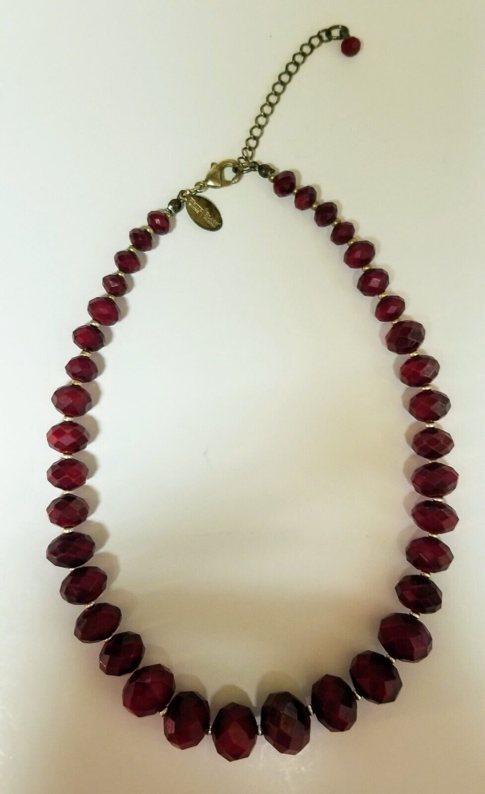 Red Simulated Bead Necklace by White House Black Market