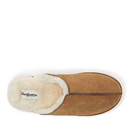 Dearfoams Men's Suede Closed Toe Scuff Slipper