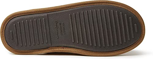Dearfoams Men's Suede Closed Toe Scuff Slipper