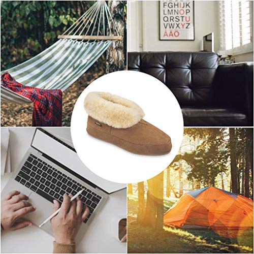 ACORN Men's Sheepskin Bootie Slipper - Walnut