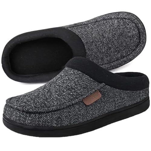 UltraIdeas Men's Cozy Memory Foam Moccasin Slippers