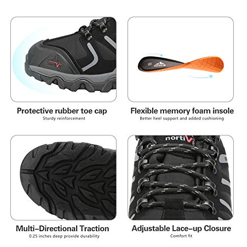 NORTIV 8 Men's Lightweight Waterproof Hiking Shoes