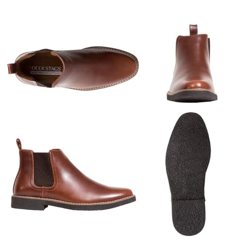 Deer Stags Rockland Men's Chelsea Boot - Redwood