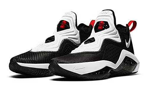 Nike LeBron Soldier XIV Basketball Shoes - Black/White/Red