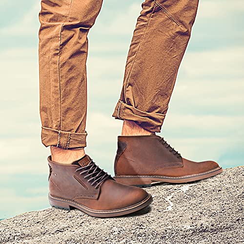 Men's Dark Brown Chukka Boots for Casual Wear