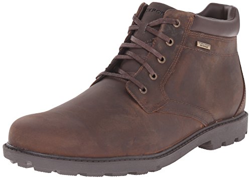 Rockport Men's Tan Waterproof Chukka Boots, Size 10.5