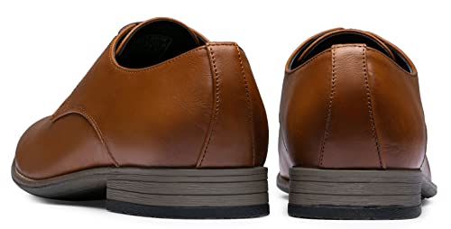 Jousen Men's Formal Shoes in Dark Brown, Size 45