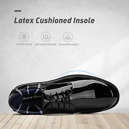 Bruno Marc Men’s Black Derby Dress Shoes Size 9.5